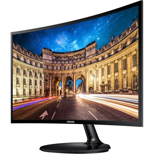 Samsung C27F390 27" Class Full HD Curved Screen LCD Monitor - 16:9 - High Glossy Black - TAA Compliant