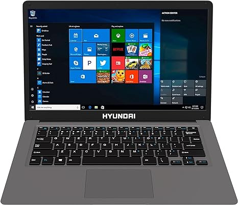 Hyundai HYbook 14.1" Laptop - Intel Celeron N4020, 4GB RAM, 128GB Storage, HD Display, Long Battery Life